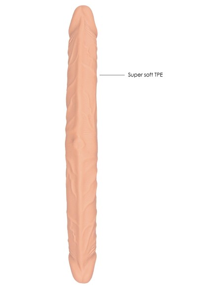 Double gode Realrock 36 x 4.4cm Flesh