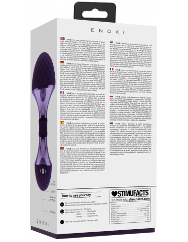 Stimulateur de clitoris Enoki Vive 12.5cm Violet