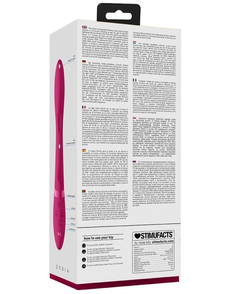 Vibro Rabbit Zosia 21 x 3.7cm Rose