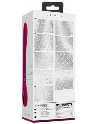 Stimulateur vibrant Ombra Vive 12 x 3.5cm Rose