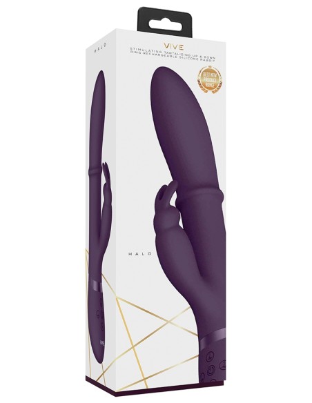 Vibro Rabbit Halo 24.5 x 3.5cm Violet