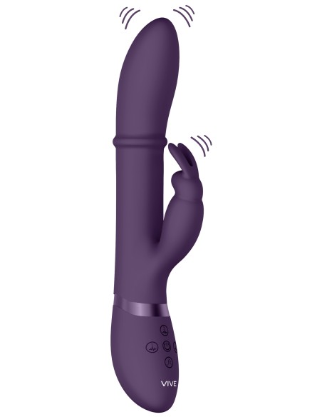 Vibro Rabbit Halo 24.5 x 3.5cm Violet