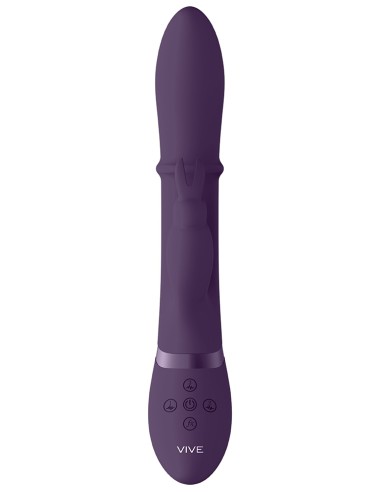 Vibro Rabbit Halo 24.5 x 3.5cm Violet