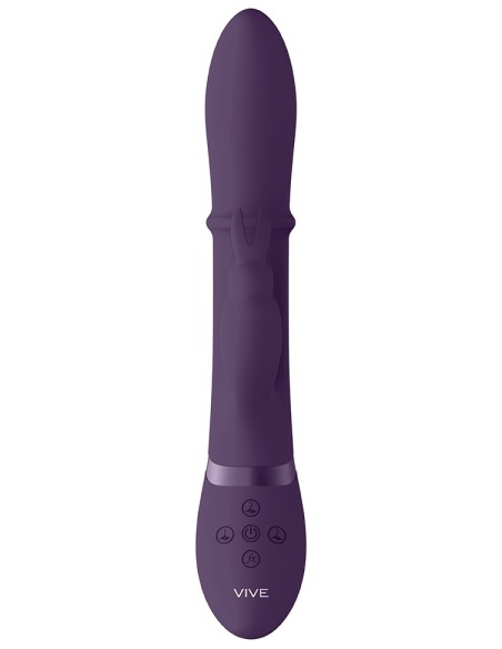 Vibro Rabbit Halo 24.5 x 3.5cm Violet