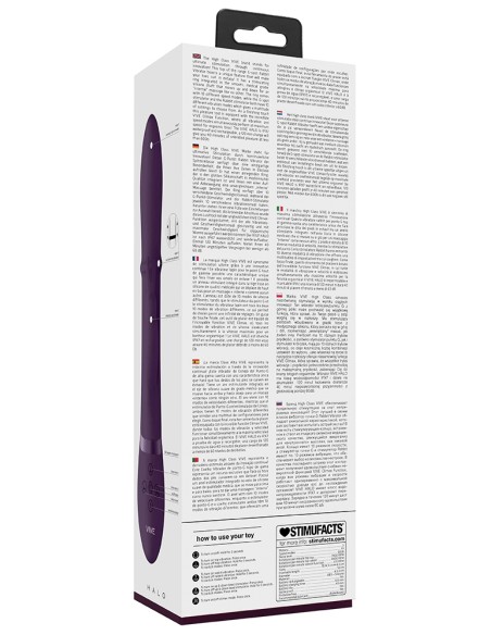 Vibro Rabbit Halo 24.5 x 3.5cm Violet