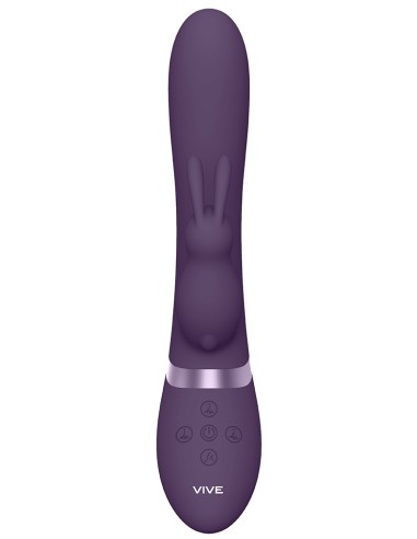 Vibro Rabbit gonflable Taka 22 x 6cm Violet