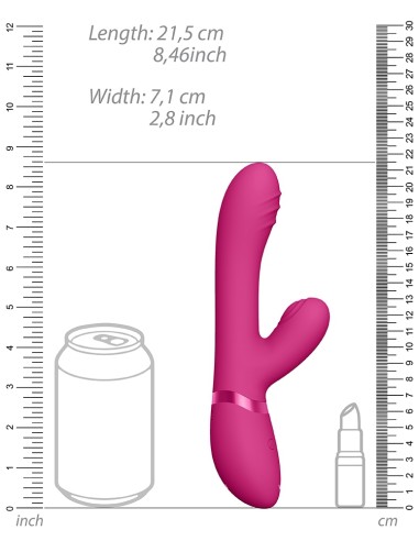 Vibro Rabbit Tani 22 x 3.5cm Rose