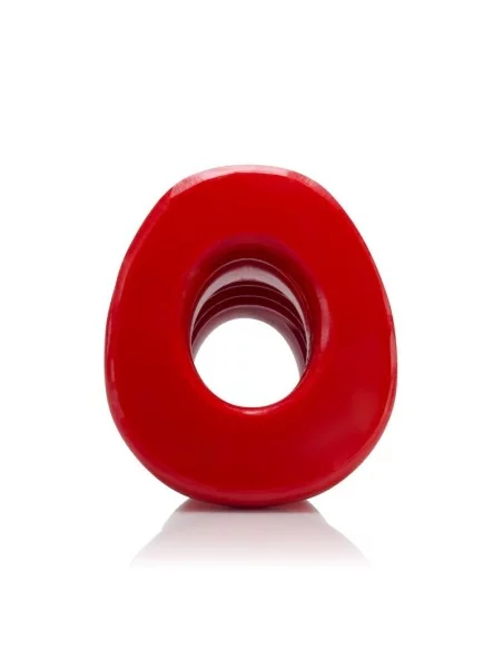 Plug Tunnel Pig-Hole rouge Medium - 8 x 5.5 cm
