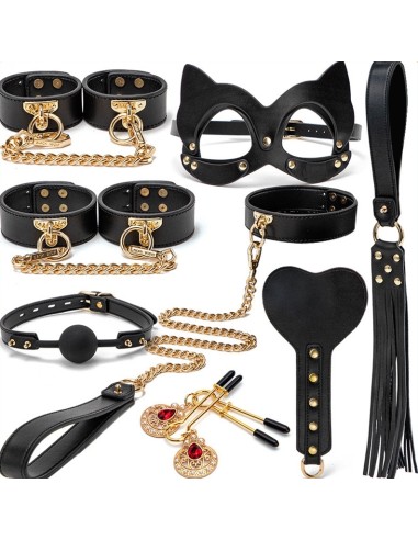 Coffret SM Bondage 8 Pièces Noir