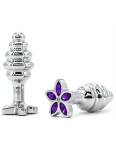 Plug bijou Star 6.5 x 2.8cm Violet
