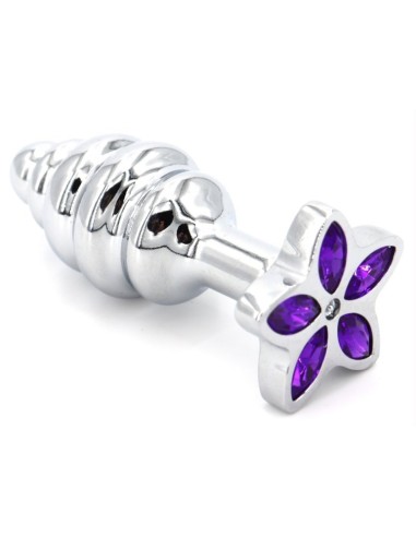 Plug bijou Star 6.5 x 2.8cm Violet