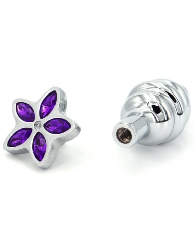 Plug bijou Star 6.5 x 2.8cm Violet