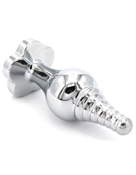 Plug Bijou Leaf 7 x 2.7cm Transparent