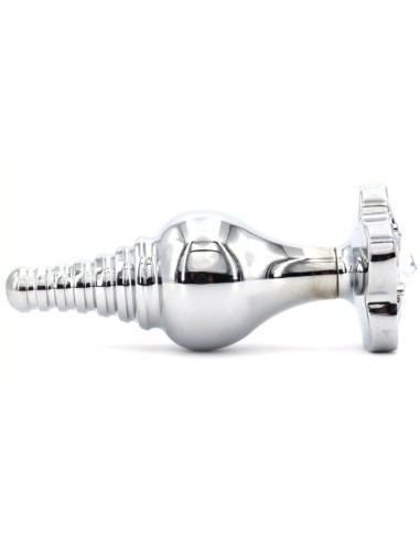 Plug Bijou Leaf 7 x 2.7cm Transparent