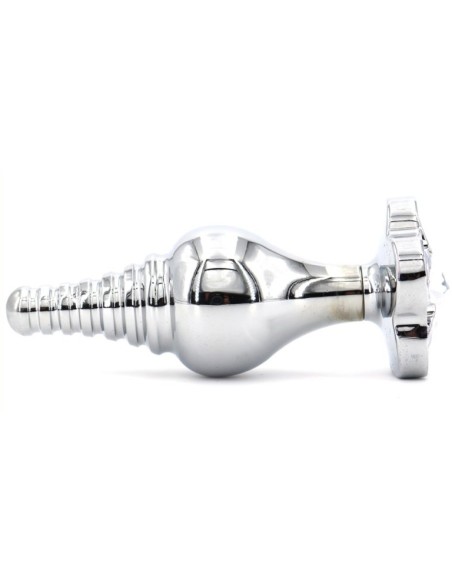 Plug Bijou Leaf 7 x 2.7cm Transparent