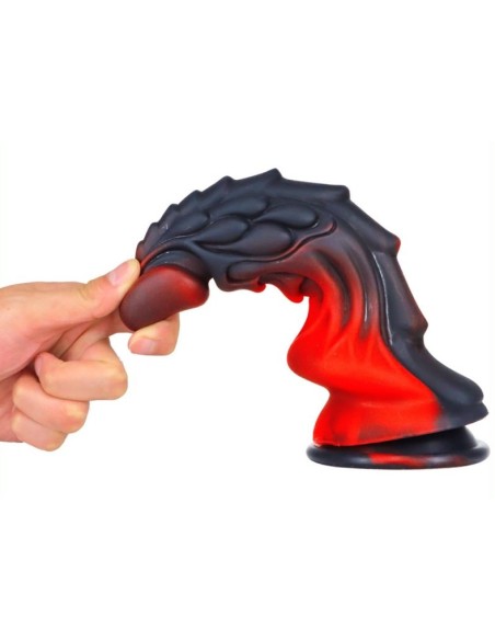 Gode Dragon Zomay 18 x 6cm Noir-Rouge Gode Dragon Zomay 18 x 6cm Noir-Rouge