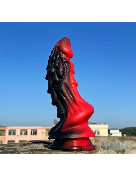 Gode Dragon Zomay 18 x 6cm Noir-Rouge Gode Dragon Zomay 18 x 6cm Noir-Rouge