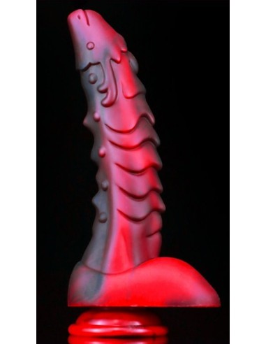 Gode Dragon Sarkan 19 x 4.5cm Noir-Rouge