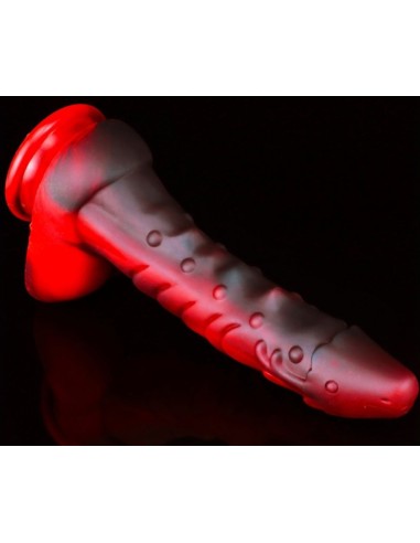 Gode Dragon Sarkan 19 x 4.5cm Noir-Rouge