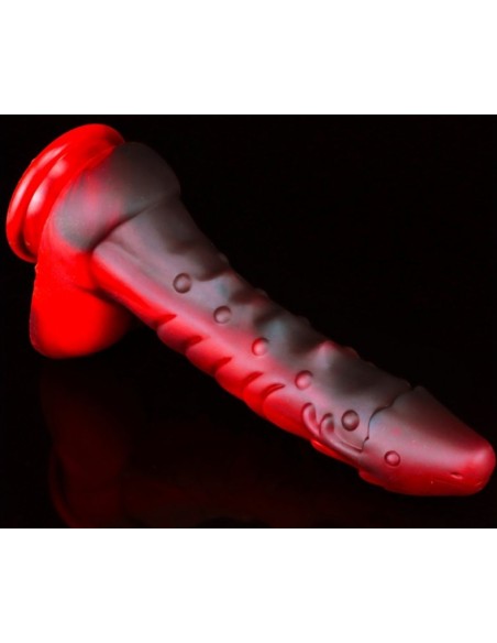 Gode Dragon Sarkan 19 x 4.5cm Noir-Rouge