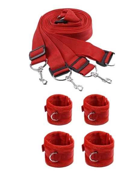 Kit Bondage pour Lit Rouge