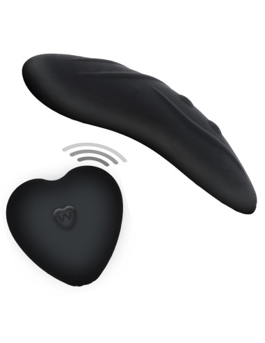 Stimulateur de clitoris télécommandé Panty Angel Noir