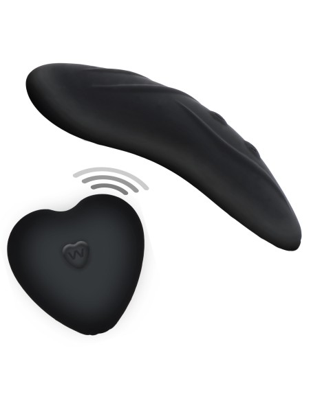 Stimulateur de clitoris télécommandé Panty Angel Noir