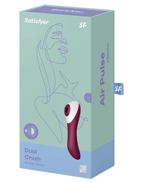 Stimulateur de clitoris DUAL CRUSH Satisfyer 16cm Stimulateur de clitoris DUAL CRUSH Satisfyer 16cm