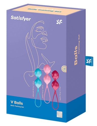 Boules de Geisha V-Balls Satisfyer 8 x 3.4cm
