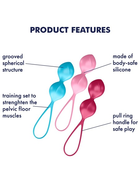 Boules de Geisha V-Balls Satisfyer 8 x 3.4cm Boules de Geisha V-Balls Satisfyer 8 x 3.4cm