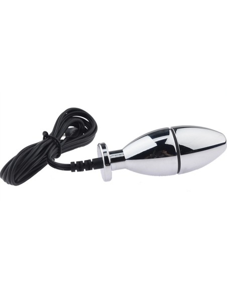 Plug Électro Bipolar Silver 7 x 2.5cm Plug Électro Bipolar Silver 7 x 2.5cm