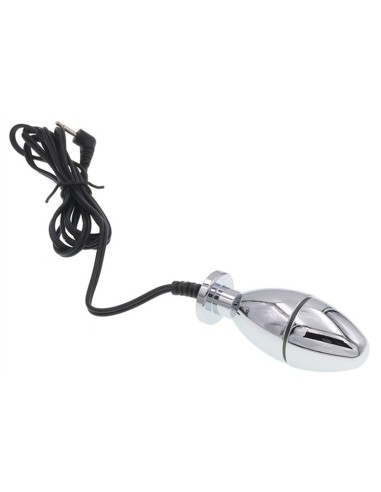 Plug Électro Bipolar Silver 7 x 2.5cm