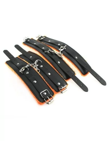 Kit Bondage 7 Pièces Noir/Orange