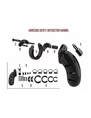 Chasteté ManCage Modèle 05 14 x 5.4cm