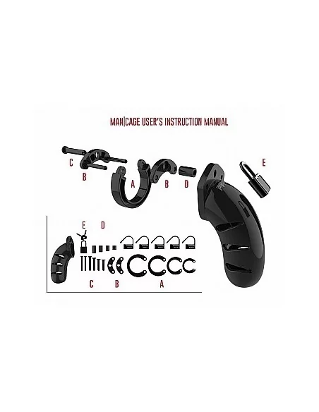 Chasteté ManCage Modèle 05 14 x 5.4cm