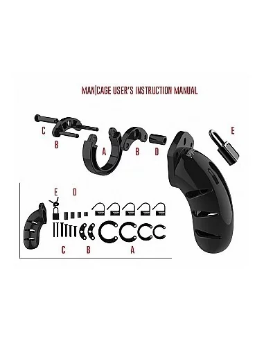 Chasteté ManCage modèle 03 11.5 x 4.2cm