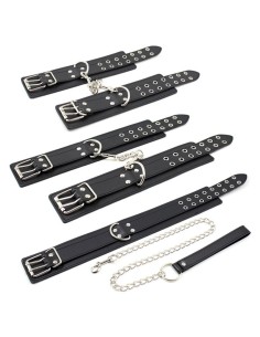 Kit Menottes et Collier Double Pin Noir