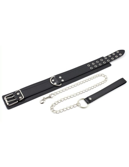 Kit Menottes et Collier Double Pin Noir Kit Menottes et Collier Double Pin Noir
