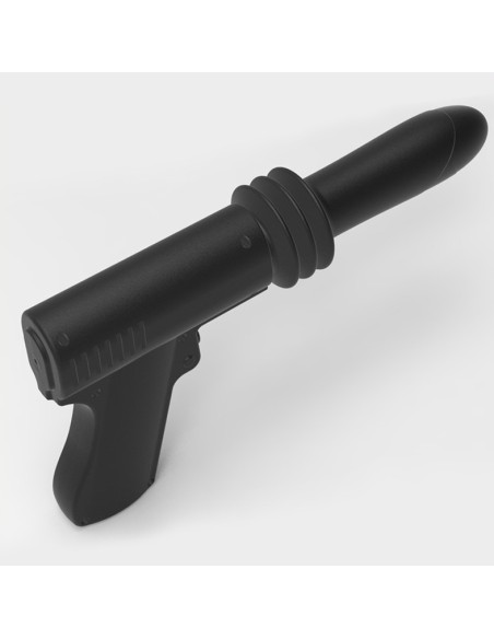 Gode vibrant avec poussée Fuck Gun 10 x 3cm