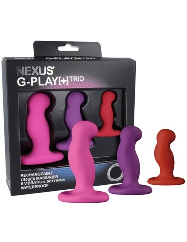 Lot de 3 Plugs vibrants G-Play Nexus