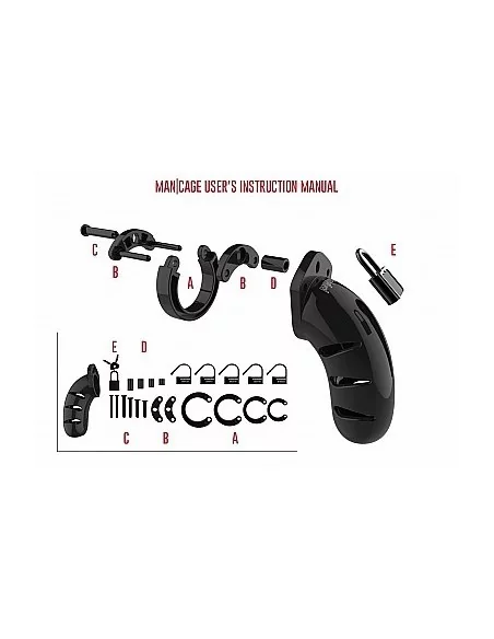 Chasteté ManCage modèle 02 9 x 4.2cm