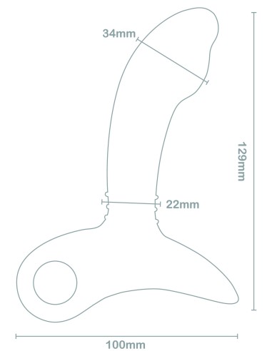 Stimulateur de prostate vibrant Sparta Nexus 10 x 3.4cm