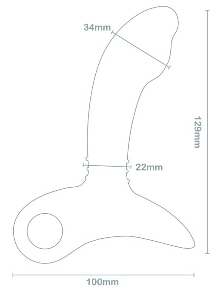 Stimulateur de prostate vibrant Sparta Nexus 10 x 3.4cm