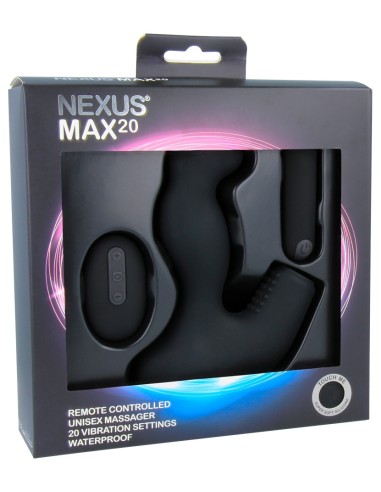 Stimulateur de prostate vibrant Max 20 Nexus 10 x 4cm Noir