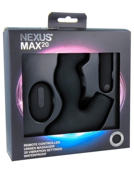 Stimulateur de prostate vibrant Max 20 Nexus 10 x 4cm Noir