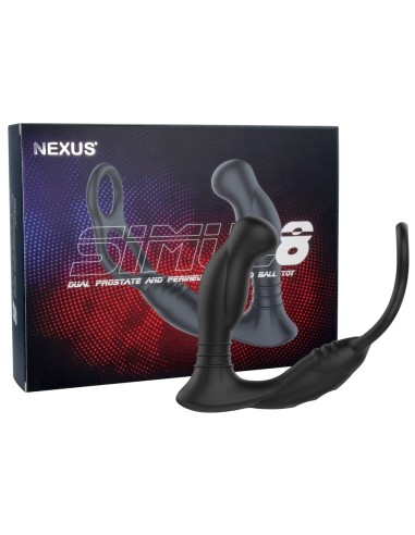 Stimulateur de prostate avec Cockring Simul8 Nexus 10 x 3.3cm