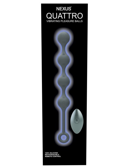 Boules anales vibrantes Quattro Nexus 25 x 4cm Boules anales vibrantes Quattro Nexus 25 x 4cm