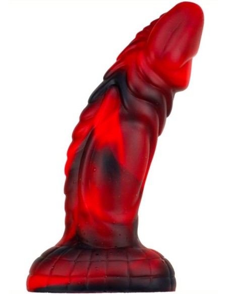 Gode monster Squax 18 x 5.5cm Noir-Rouge Gode monster Squax 18 x 5.5cm Noir-Rouge