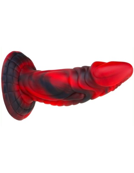 Gode monster Squax 18 x 5.5cm Noir-Rouge Gode monster Squax 18 x 5.5cm Noir-Rouge