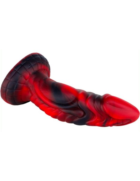 Gode monster Squax 18 x 5.5cm Noir-Rouge Gode monster Squax 18 x 5.5cm Noir-Rouge